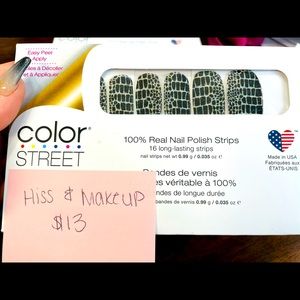 Color Street Nails- Hiss & Makeup